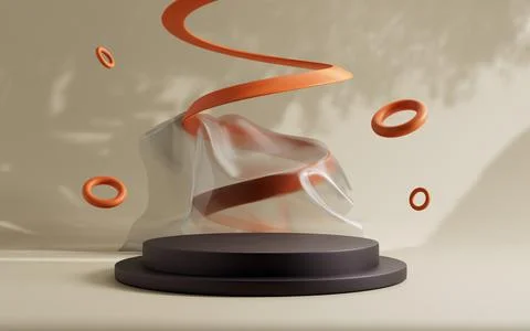 3d rendering abstract platform podium product presentation backdrop Stock Illustration