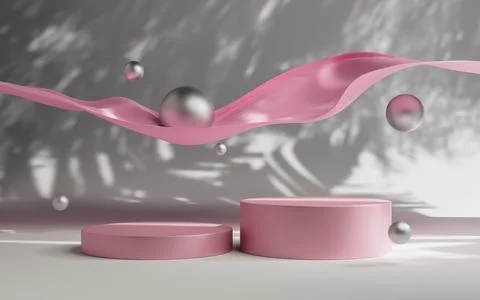 3d rendering abstract platform podium product presentation backdrop Stock Illustration