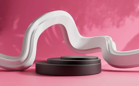 3d rendering abstract platform podium product presentation backdrop Stock Illustration