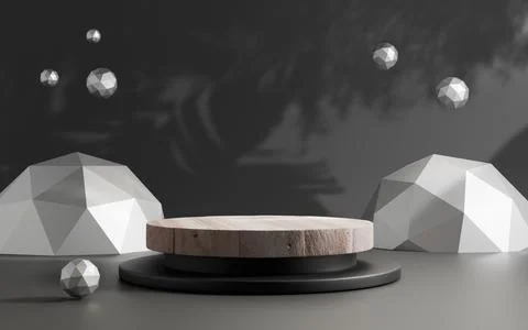 3d rendering abstract platform podium product presentation backdrop Stock Illustration