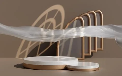 3d rendering abstract platform podium product presentation backdrop Stock Illustration