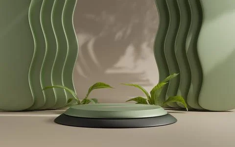 3d rendering abstract platform podium product presentation backdrop Stock Illustration