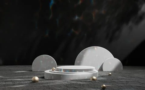 3d rendering abstract platform podium product presentation backdrop Stock Illustration