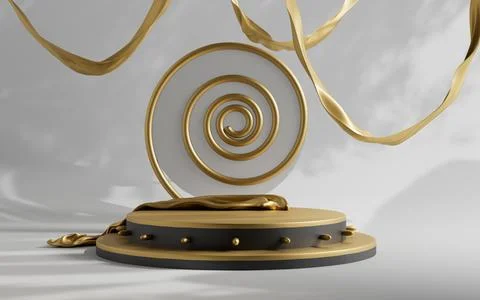 3d rendering abstract platform podium product presentation backdrop Stock Illustration