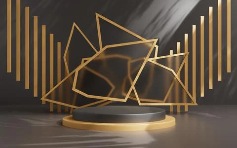 3d rendering abstract platform podium product presentation backdrop Stock Illustration