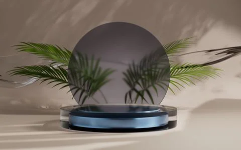 3d rendering abstract platform podium product presentation backdrop Stock Illustration