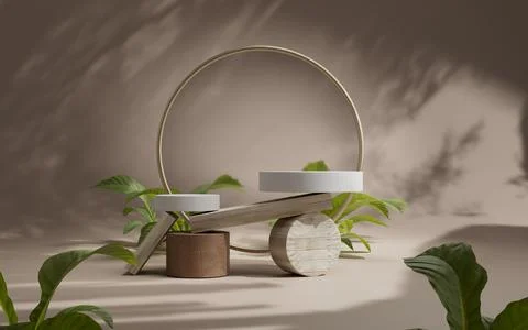 3d rendering abstract platform podium product presentation backdrop Stock Illustration