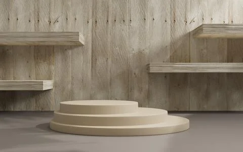 3d rendering abstract platform podium product presentation backdrop Stock Illustration