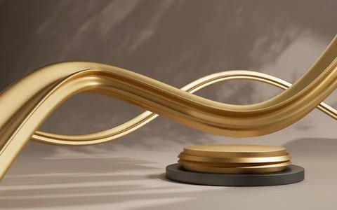 3d rendering abstract platform podium product presentation backdrop Stock Illustration