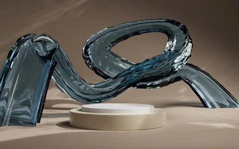 3d rendering abstract platform podium product presentation backdrop Stock Illustration