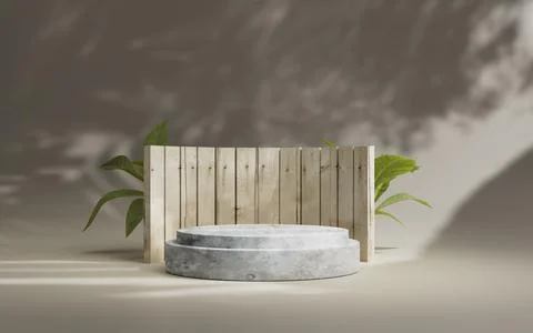 3d rendering abstract platform podium product presentation backdrop Stock Illustration