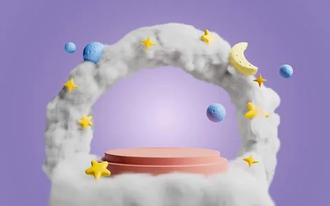 3d rendering abstract platform podium product presentation backdrop Stock Illustration