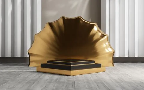 3d rendering abstract platform podium product presentation backdrop Stock Illustration