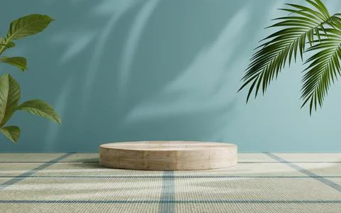 3d rendering abstract platform podium product presentation backdrop Stock Illustration