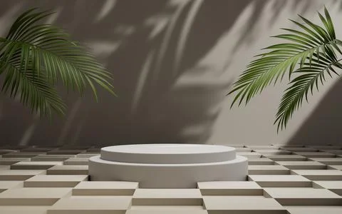 3d rendering abstract platform podium product presentation backdrop Stock Illustration