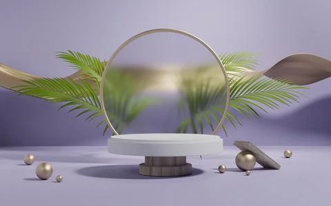 3d rendering abstract platform podium product presentation backdrop Stock Illustration