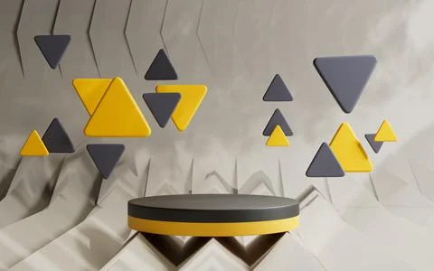 3d rendering abstract platform podium product presentation backdrop Stock Illustration