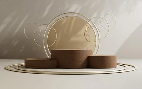 3d rendering abstract platform podium product presentation backdrop Stock Illustration