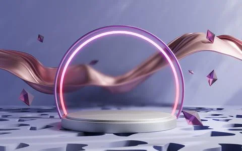 3d rendering abstract platform podium product presentation backdrop Stock Illustration