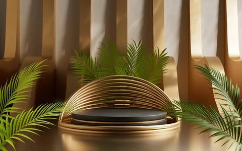 3d rendering abstract platform podium product presentation backdrop Stock Illustration