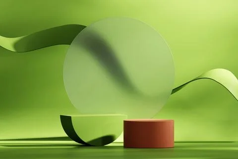 3D rendering abstract platform podium product presentation backdrop Stock Illustration
