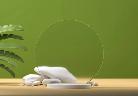 3D rendering abstract platform podium product presentation backdrop Stock Illustration