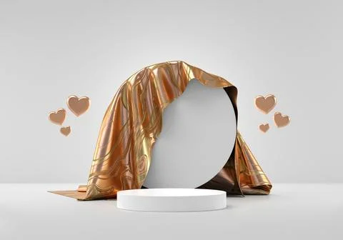 3D rendering abstract platform podium product presentation backdrop Stock Illustration