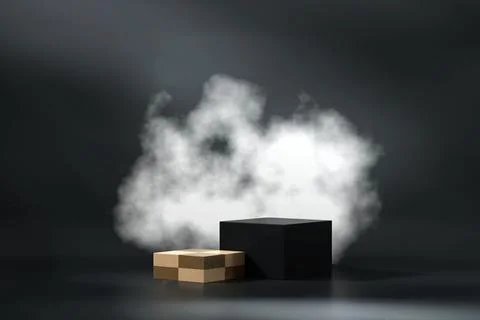 3D rendering abstract platform podium product presentation backdrop Stock Photos