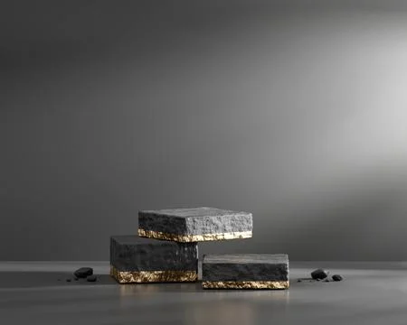 3D rendering abstract platform podium product presentation backdrop Stock Photos