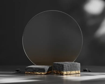 3D rendering abstract platform podium product presentation backdrop Stock Photos