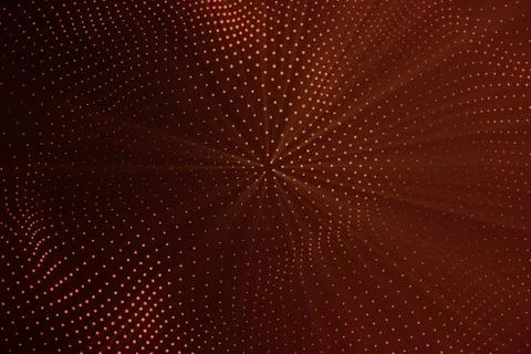 3d rendering abstract polygonal low poly wave background with connecting dots Stock Illustration