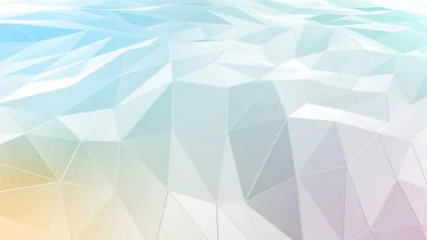 3D rendering abstract polygonal space low poly with connecting surface 스톡 사진