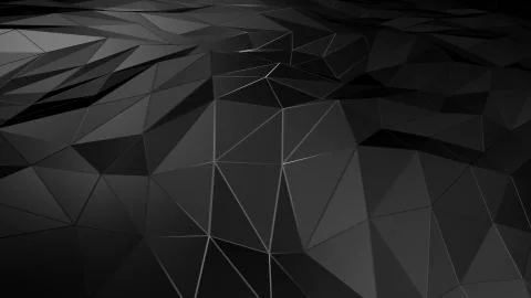 3D rendering abstract polygonal space low poly with connecting surface 스톡 사진