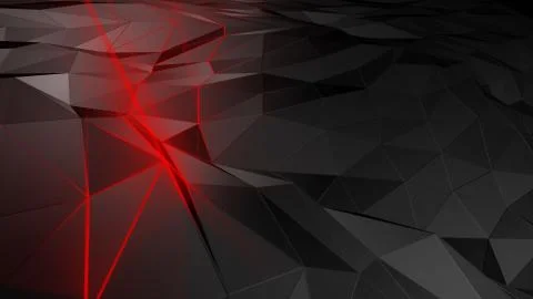 3D rendering abstract polygonal space low poly with connecting surface 스톡 사진