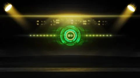3D Rendering abstract race track finish line racing on night 스톡 일러스트