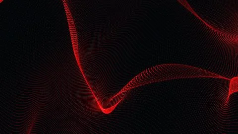 3D rendering of an abstract red trapcode background 스톡 일러스트