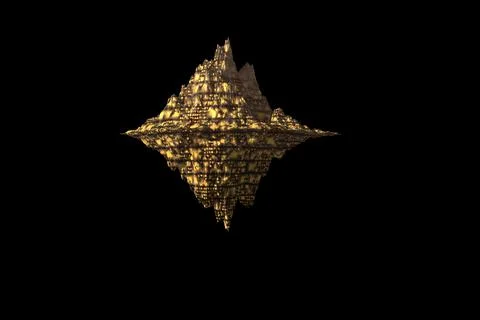 3D rendering abstract rock techno texture black background Stock Illustration