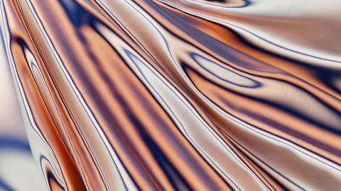 3d rendering, Abstract slik holographic iridescent wallpaper background Stock Illustration