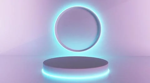 3d rendering abstract stage background mockup Stock Illustration