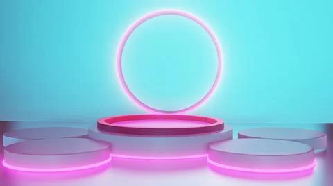 3d rendering abstract stage background mockup Stock Illustration