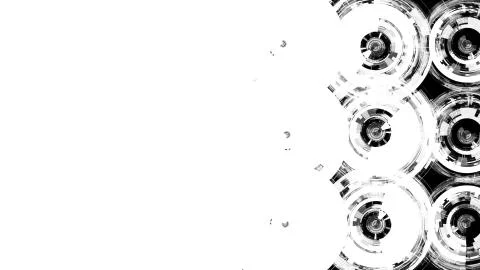 3D rendering of an abstract strict futuristic and stylish composition Stock Illustration
