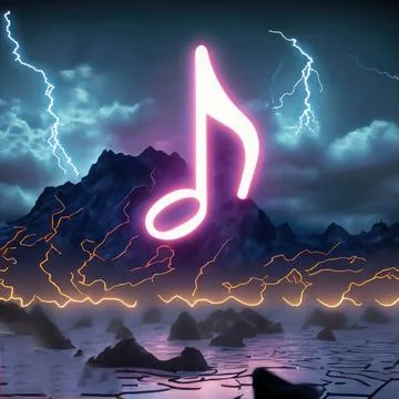 3d rendering. Abstract surreal background with rocky mountains, smoky cloud.. Stock Photos