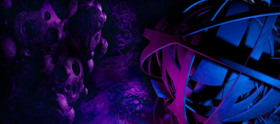 3D rendering of abstract technology concept background 스톡 일러스트