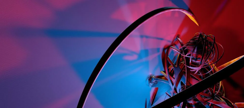 3D rendering of abstract technology concept background イラスト素材