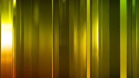 3D rendering of abstract thin glass panels in space. Panels shine and reflect Stock Illustration