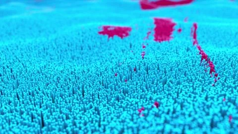 3d rendering abstract topographic. Computer generated color background. イラスト素材