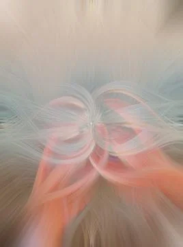 3D rendering of an abstract twisted light fibers effect wallpaper Illustrazione stock