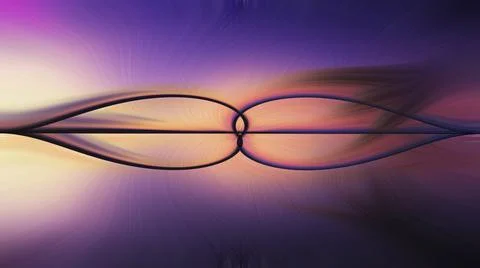 3D rendering of an abstract twisted light fibers effect wallpaper 스톡 일러스트