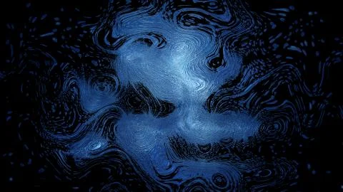 3D rendering of abstract twists and prominences from bright particles. Patter Stock Illustration