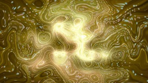 3D rendering of abstract twists and prominences from bright particles. Patter 스톡 일러스트